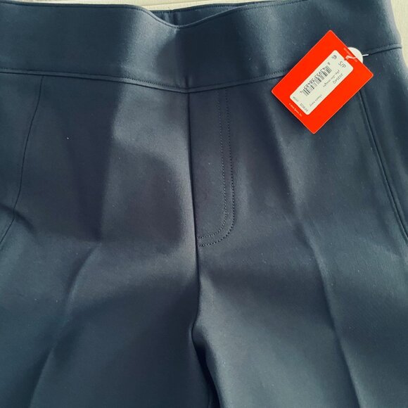 SPANX NAVY BLUE SLIM STRAIGHT LEG PANTS - SIZE SMALL PETITE LENGTH - TAGS ON - Picture 6 of 8